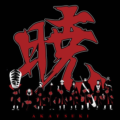 NARUTO -ナルト- 疾風伝 暁Tシャツ/BLACK-XL 画像 3 | AniSmile