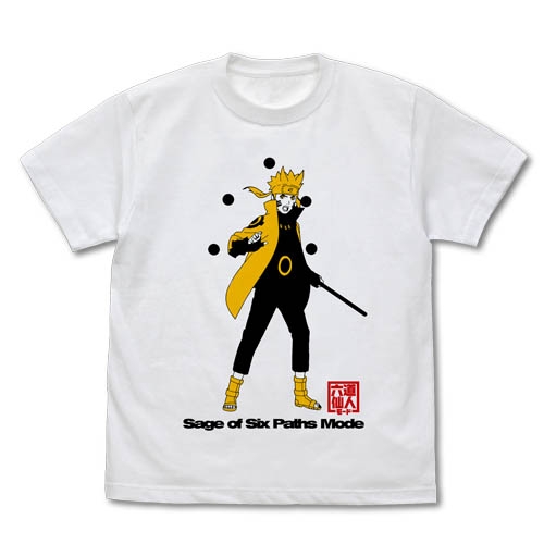 六道仙人モード ナルト Tシャツ/WHITE-XL - AniSmile