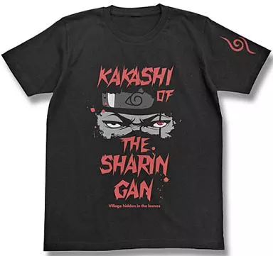 NARUTO -ナルト- 疾風伝 写輪眼のカカシTシャツ/BLACK-L - 公式商品画像 | AniSmile