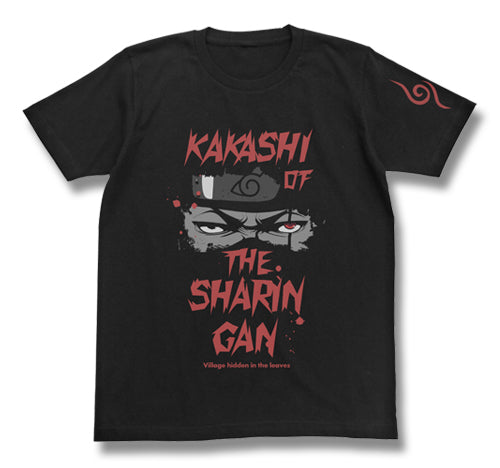 NARUTO -ナルト- 疾風伝 写輪眼のカカシTシャツ/BLACK-S - 公式商品画像 | AniSmile