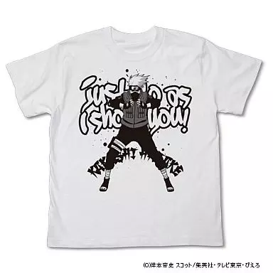 NARUTO -ナルト- 疾風伝 カカシTシャツ/WHITE-L - 公式商品画像 | AniSmile