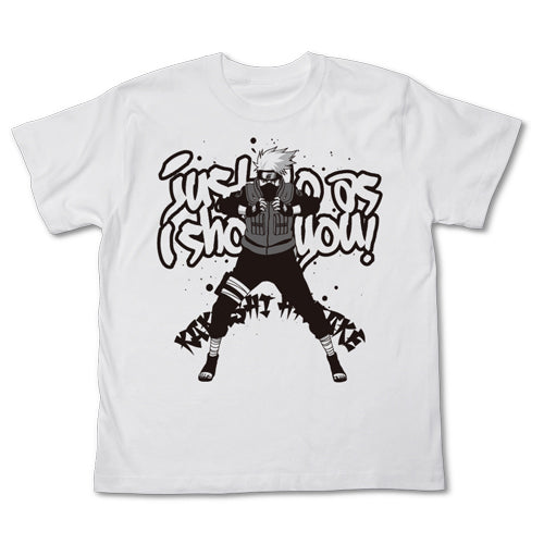 NARUTO -ナルト- 疾風伝 カカシTシャツ/WHITE-S - 公式商品画像 | AniSmile