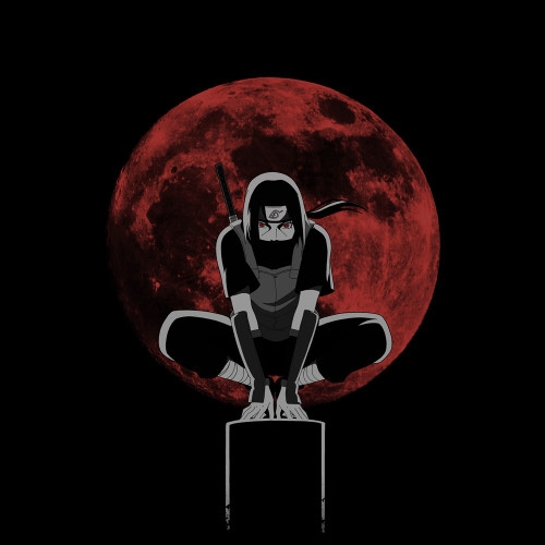 NARUTO -ナルト- 疾風伝 うちはイタチ 暗部Ver. Tシャツ/BLACK-L 画像 2 | AniSmile