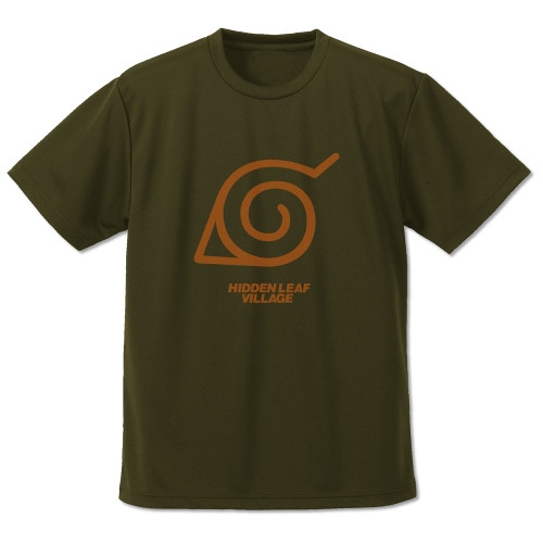 NARUTO -ナルト- 疾風伝 木ノ葉隠れの里 ドライTシャツ/OD-S - 公式商品画像 | AniSmile