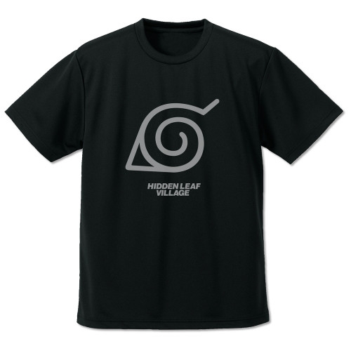 NARUTO -ナルト- 疾風伝 木ノ葉隠れの里 ドライTシャツ/BLACK-XL - 公式商品画像 | AniSmile