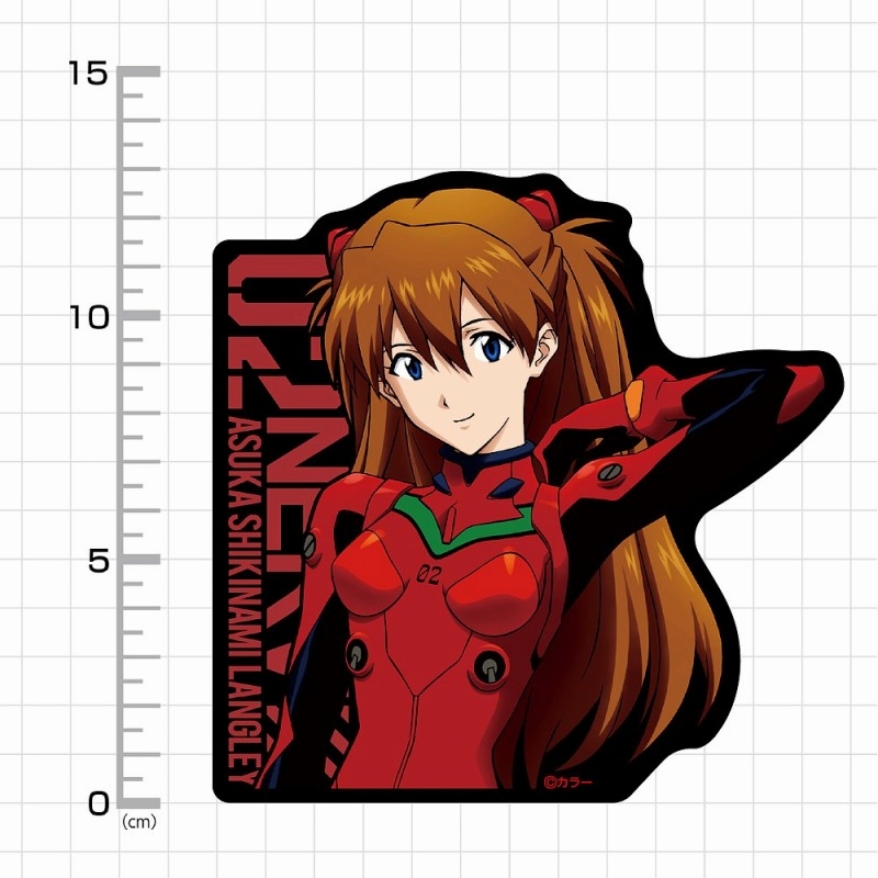 エヴァンゲリオン 式波・アスカ・ラングレー 屋外対応ステッカー 画像 3 | AniSmile