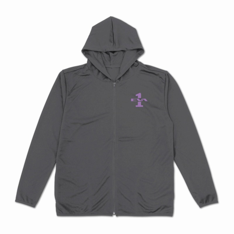 エヴァンゲリオン エヴァ初号機 薄手ドライパーカー/GRAY-XXL 画像 4 | AniSmile