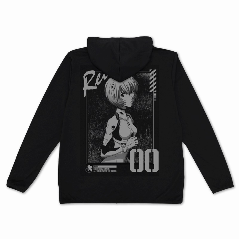 エヴァンゲリオン 綾波レイ 薄手ドライパーカー/BLACK-L 画像 3 | AniSmile