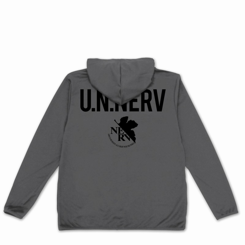 エヴァンゲリオン U.N.NERV 薄手ドライパーカー/GRAY-XL 画像 3 | AniSmile