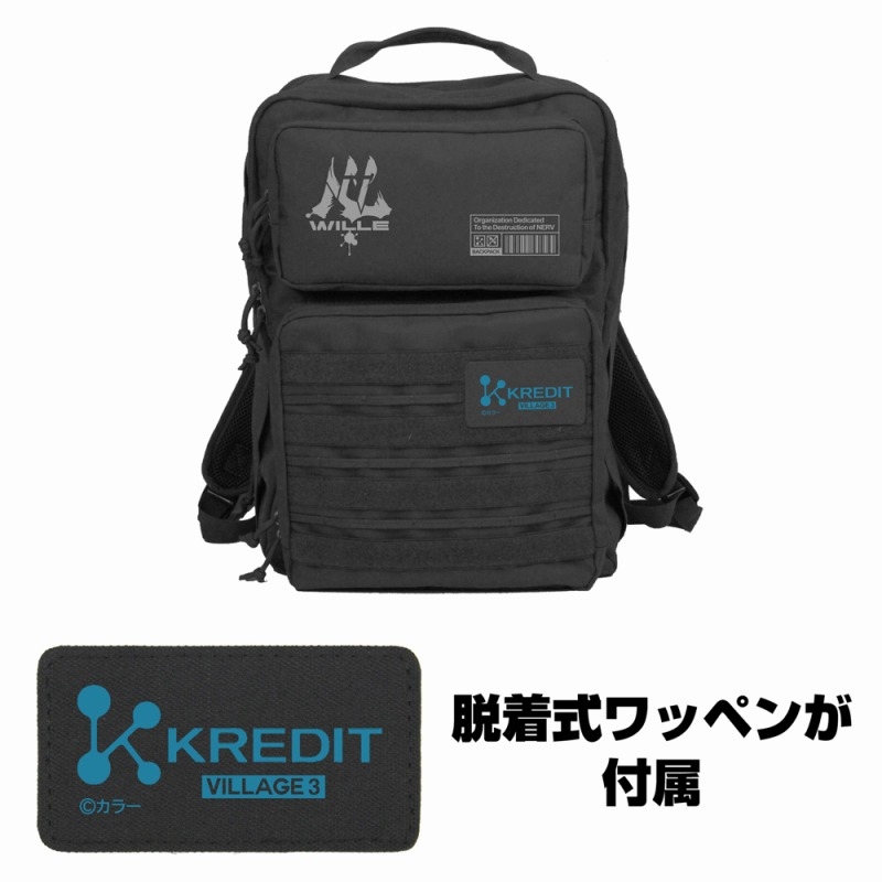 エヴァンゲリオン WILLE ファンクショナルバックパック/BLACK 画像 2 | AniSmile