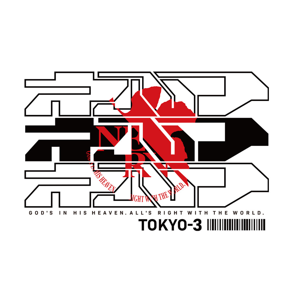 エヴァンゲリオン ネルフサイバーロゴ Tシャツ/BLACK-S 画像 2 | AniSmile