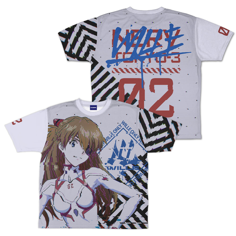 エヴァンゲリオン 式波・アスカ・ラングレー 両面フルグラフィックTシャツ WILLE Ver./S - 公式商品画像 | AniSmile
