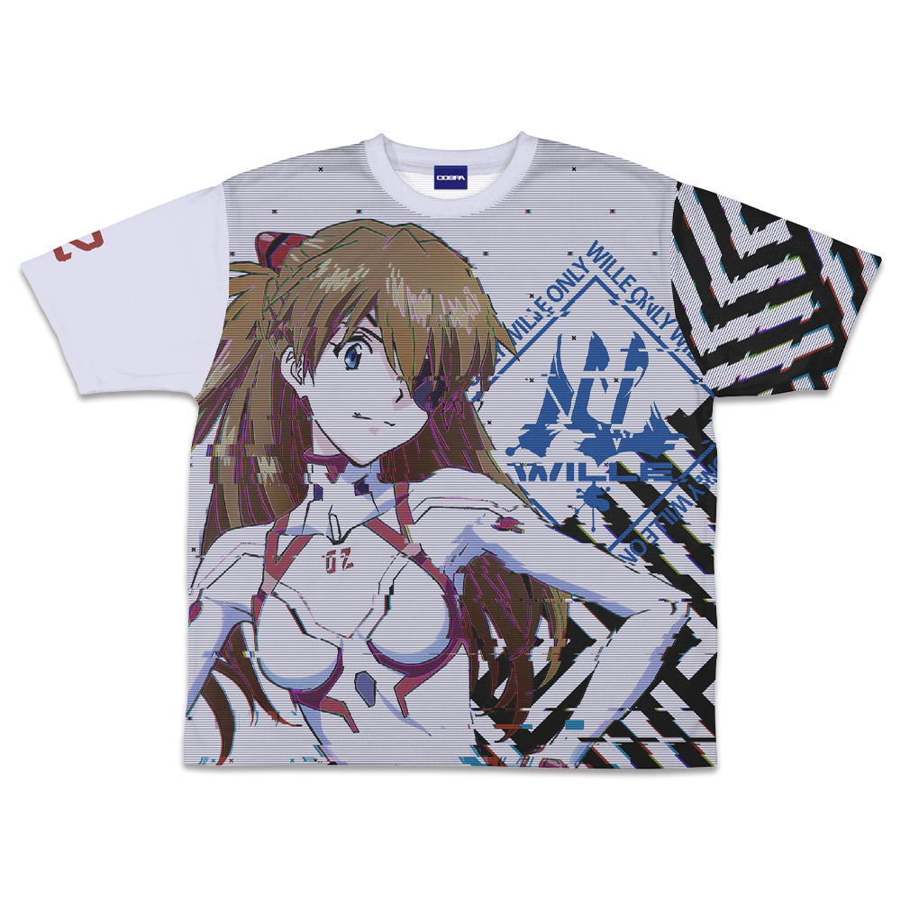 エヴァンゲリオン 式波・アスカ・ラングレー 両面フルグラフィックTシャツ WILLE Ver./S 画像 2 | AniSmile