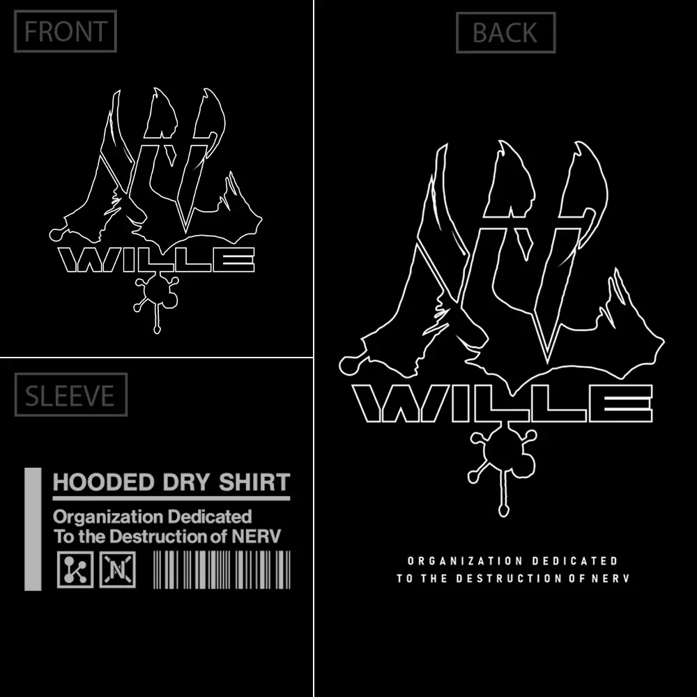 エヴァンゲリオン WILLE 薄手ドライパーカー/BLACK-L 画像 3 | AniSmile