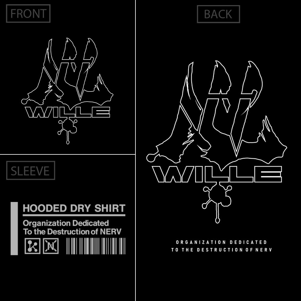 エヴァンゲリオン WILLE 薄手ドライパーカー/BLACK-S 画像 3 | AniSmile