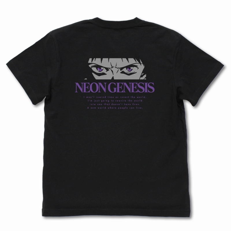 『さようなら、全てのエヴァンゲリオン。』 Tシャツ/BLACK-XL 画像 2 | AniSmile