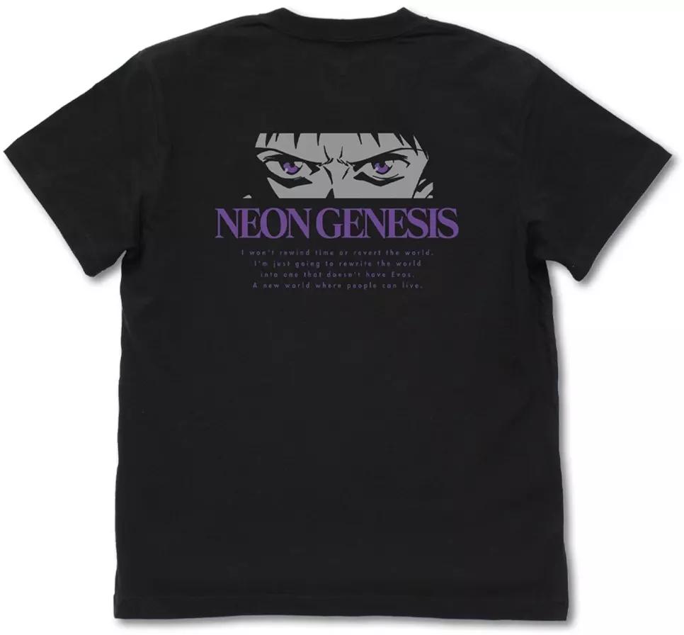 『さようなら、全てのエヴァンゲリオン。』 Tシャツ/BLACK-L 画像 2 | AniSmile