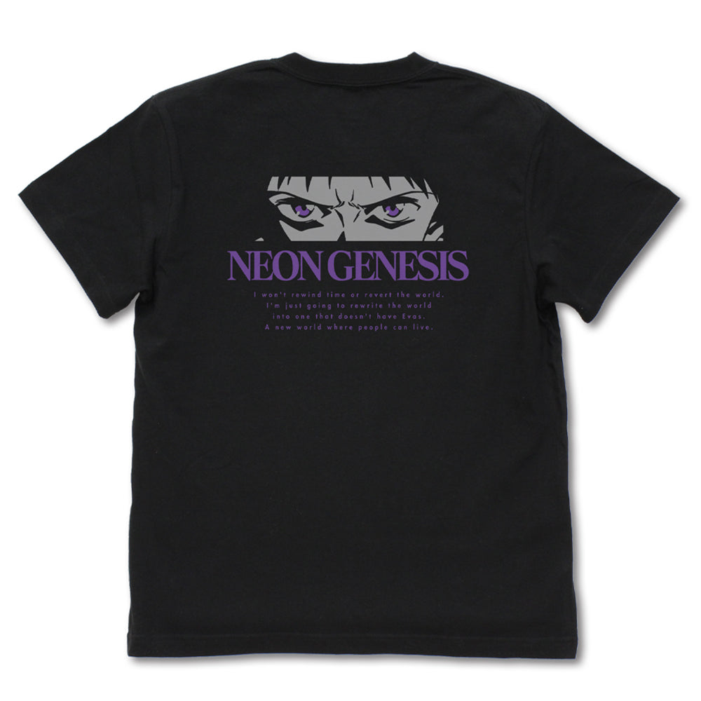 『さようなら、全てのエヴァンゲリオン。』 Tシャツ/BLACK-S 画像 2 | AniSmile