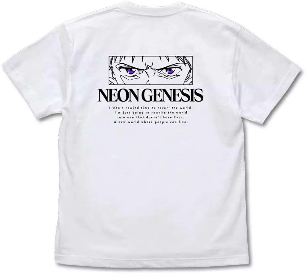 『さようなら、全てのエヴァンゲリオン。』 Tシャツ/WHITE-M 画像 2 | AniSmile