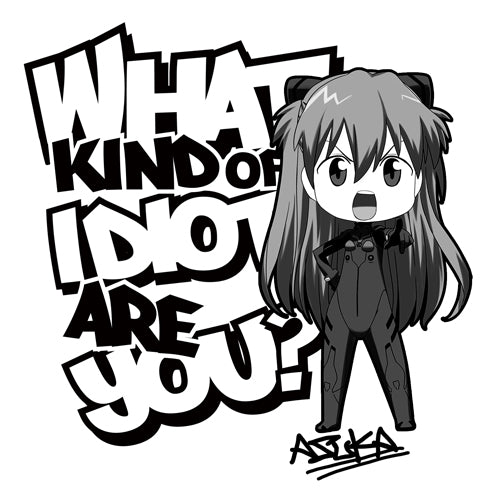 エヴァンゲリオン あんたバカぁ Tシャツ デフォルメVer./WHITE-S 画像 2 | AniSmile
