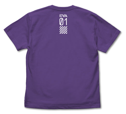 エヴァンゲリオン 初号機ロゴ Tシャツ/VIOLET PURPLE-S 画像 2 | AniSmile