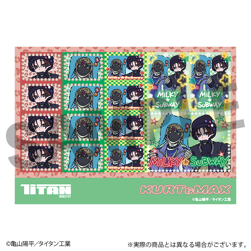 銀河特急 ミルキー☆サブウェイ プリントシール(同柄2枚入り) カート&マックス - 公式商品画像 | AniSmile