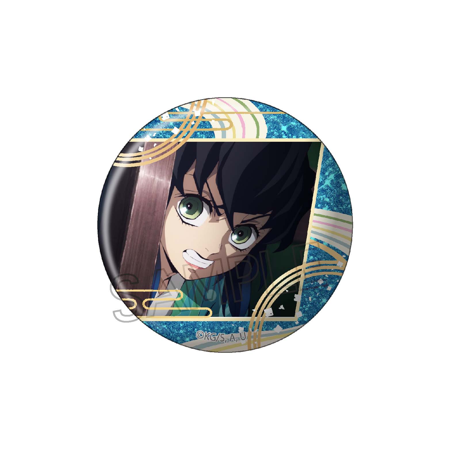 鬼滅の刃 グリッター缶バッジVol.4 嘴平伊之助 - 公式商品画像 | AniSmile