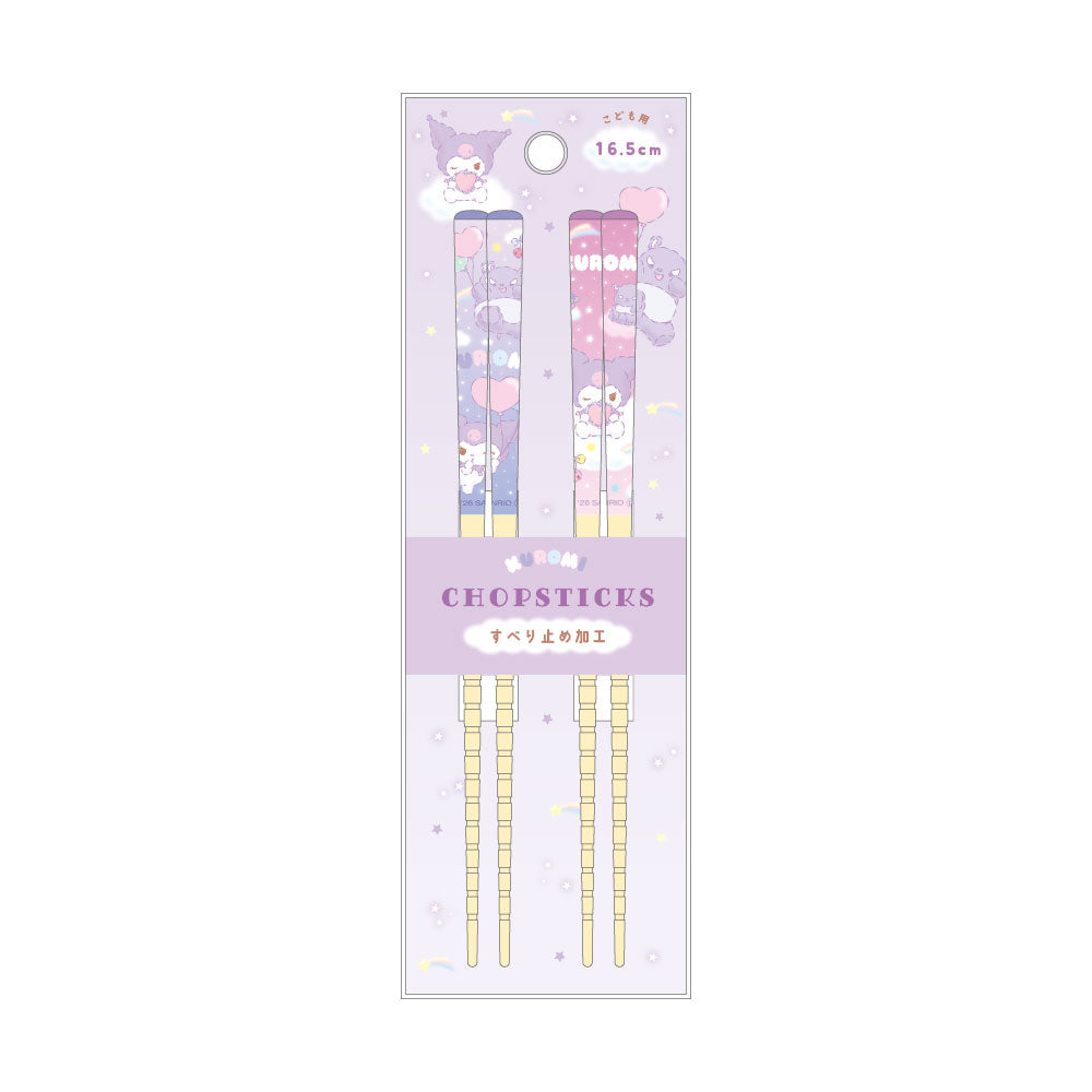 サンリオキャラクターズペア竹箸(16.5cm) ふわふわおそら/クロミ - 公式商品画像 | AniSmile