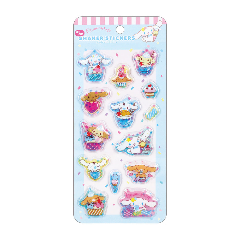 サンリオキャラクターズぷにぷにシェイカーシール シナモロール/みんなとおやつ - 公式商品画像 | AniSmile