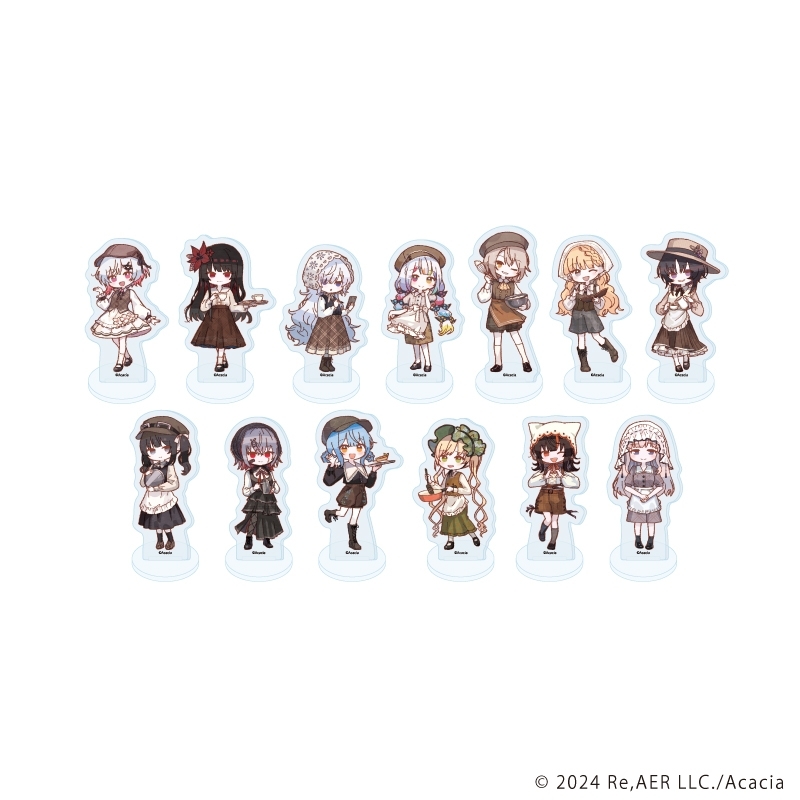 アクリルぷちスタンド「魔法少女ノ魔女裁判」01/カフェ店員ver. ブラインド(全13種)(レトロアートイラスト) - 公式商品画像 | AniSmile