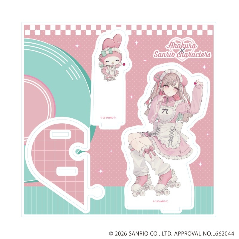 アクリルスタンドプレート「赤倉×サンリオキャラクターズ」01/マイメロディ(コラボイラスト) - 公式商品画像 | AniSmile