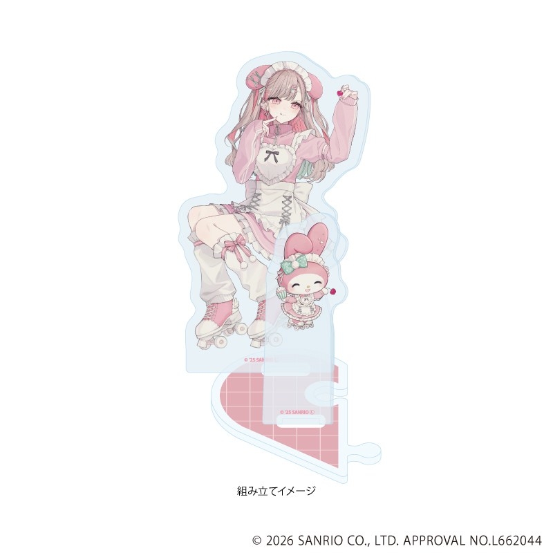 アクリルスタンドプレート「赤倉×サンリオキャラクターズ」01/マイメロディ(コラボイラスト) 画像 2 | AniSmile