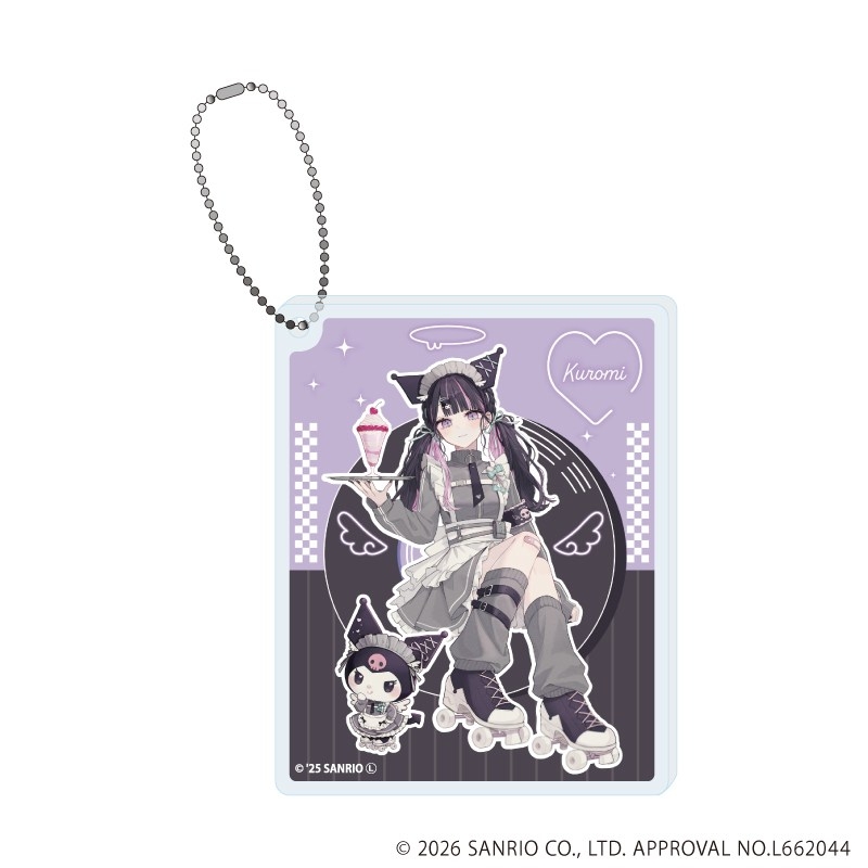 アクリルブロックキーホルダー「赤倉×サンリオキャラクターズ」02/クロミ(コラボイラスト) - 公式商品画像 | AniSmile