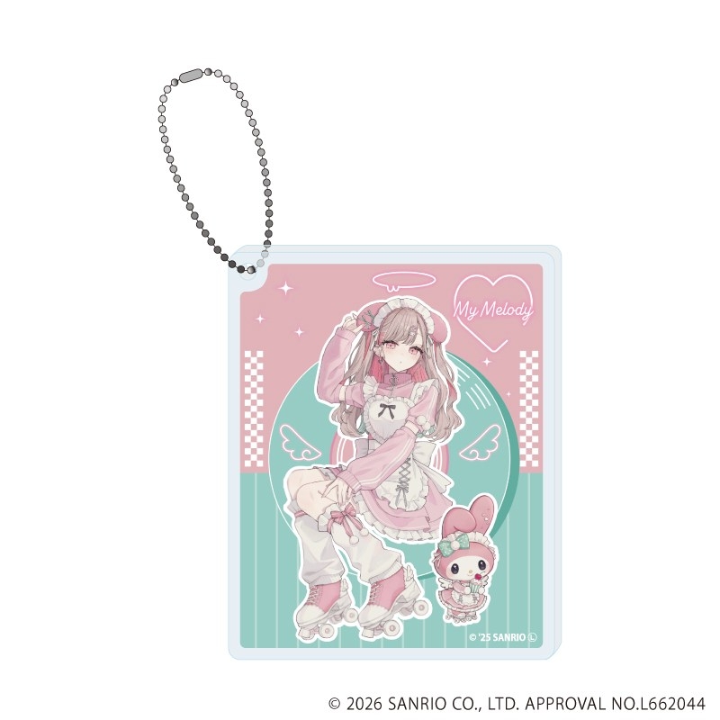 アクリルブロックキーホルダー「赤倉×サンリオキャラクターズ」01/マイメロディ(コラボイラスト) - 公式商品画像 | AniSmile