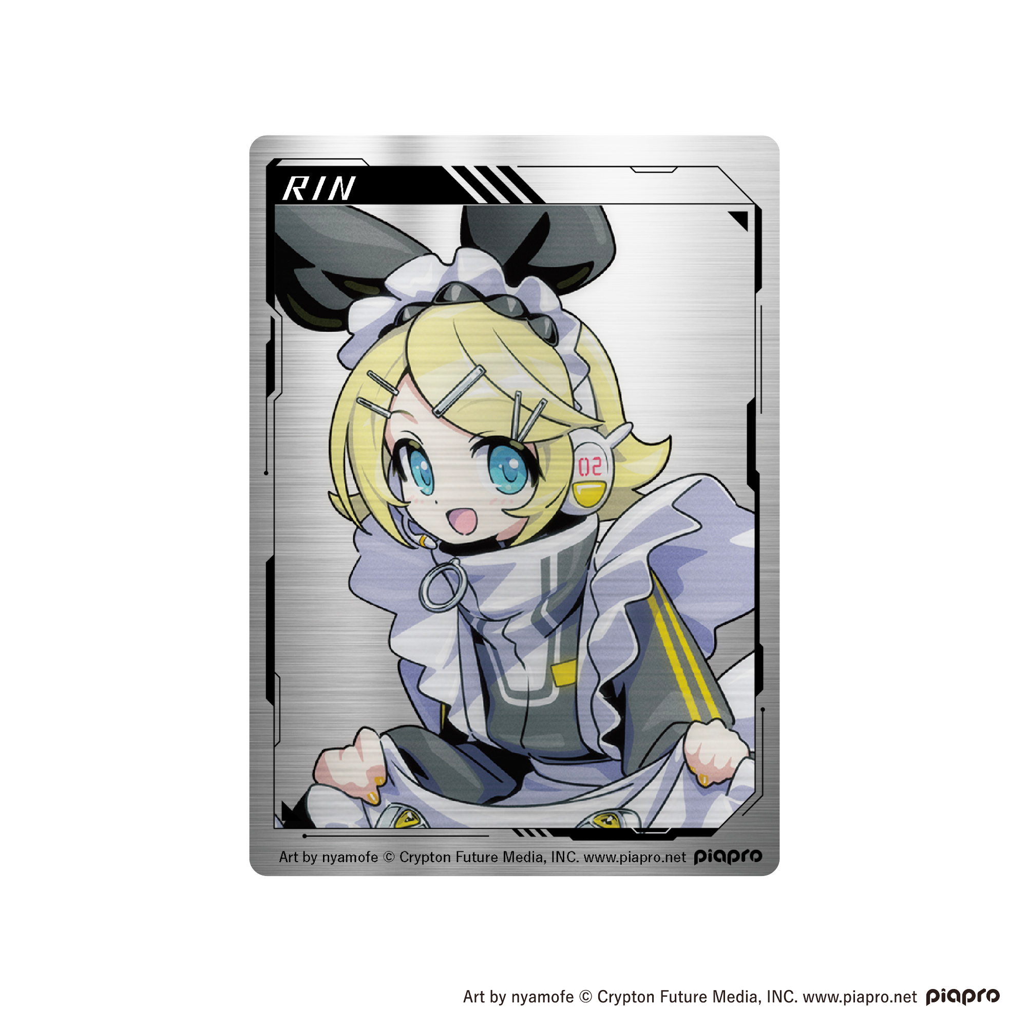 ピアプロキャラクターズ メタルカード メタルカード 鏡音リン - 公式商品画像 | AniSmile