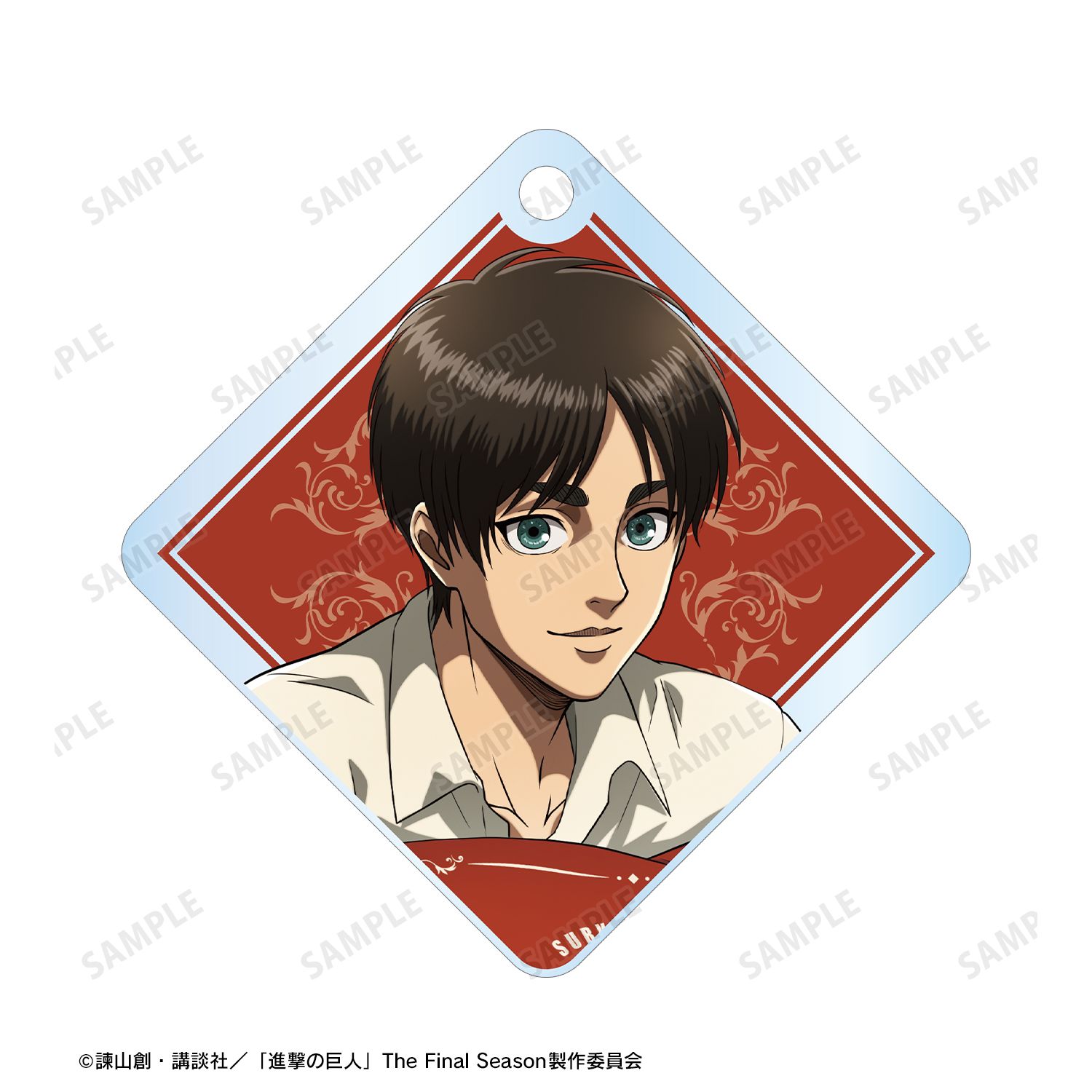TVアニメ『進撃の巨人』 描き下ろし エレン リラックスver. 2連ワイヤーアクリルキーホルダー 画像 3 | AniSmile