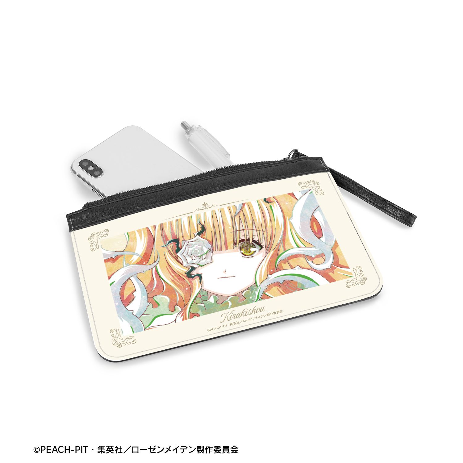 ローゼンメイデン 雪華綺晶 Ani-Art PUレザーフラットポーチ 画像 4 | AniSmile