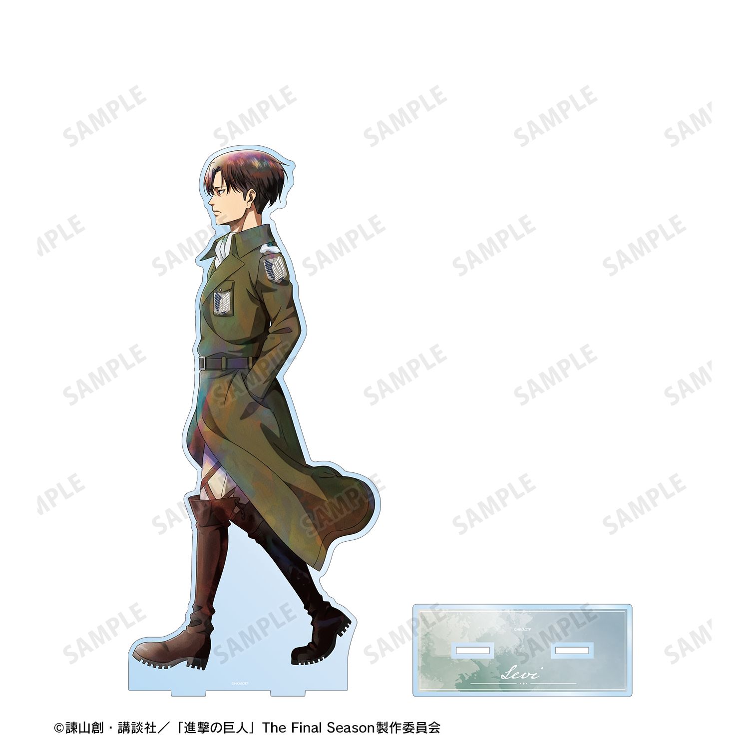 TVアニメ『進撃の巨人』 描き下ろし リヴァイ 冬の歩み・着彩ver. 特大アクリルスタンド 画像 3 | AniSmile