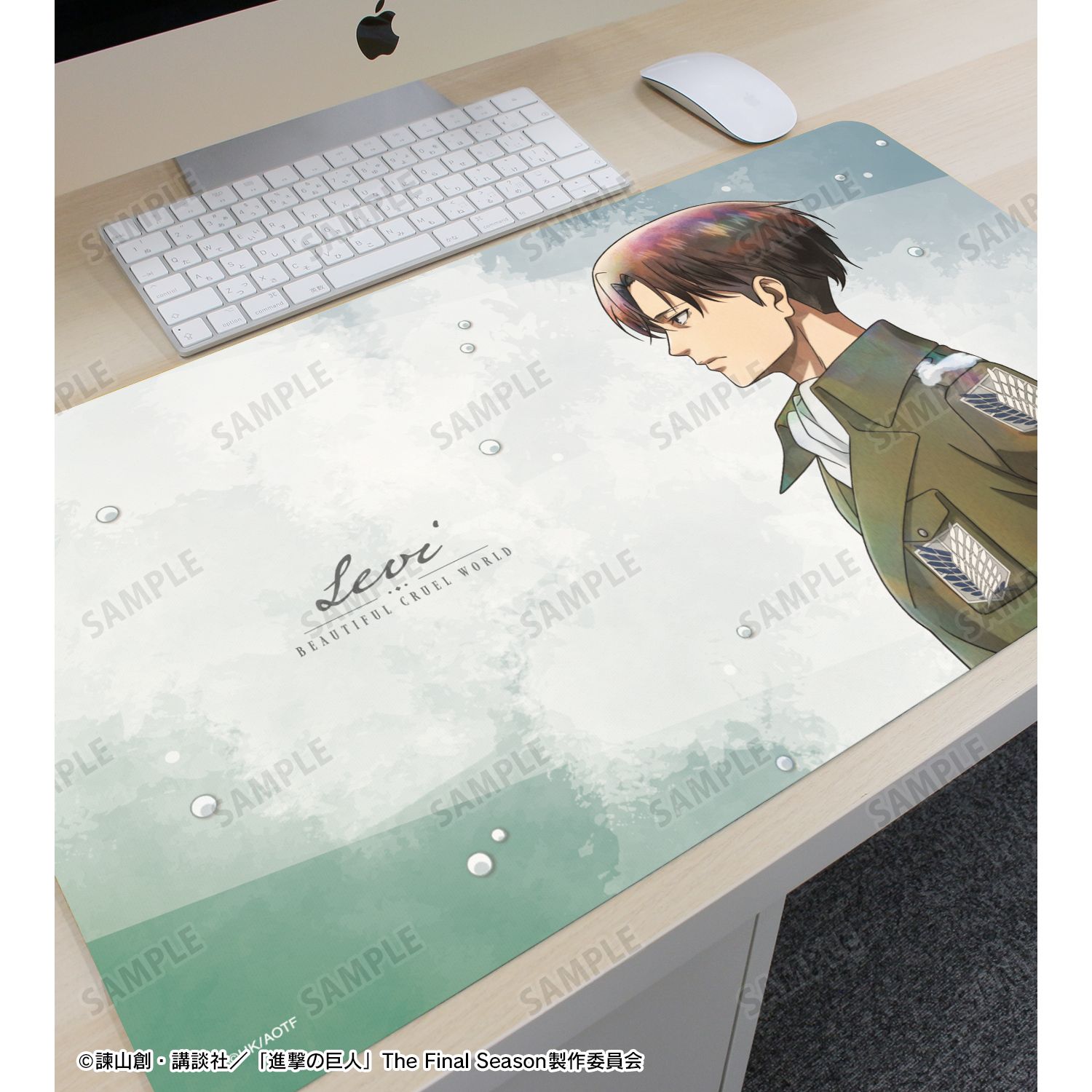 TVアニメ『進撃の巨人』 描き下ろし リヴァイ 冬の歩みver. マルチデスクマット 画像 3 | AniSmile