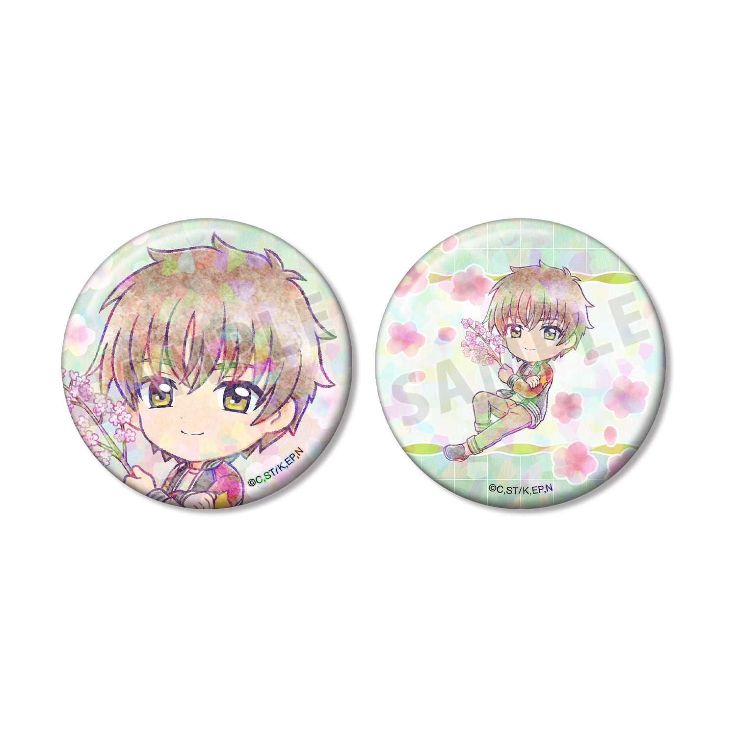 カードキャプターさくら クリアカード編 李 小狼 ちびキャラ みんなで旅行ver. ホログラム缶バッジ2個セット - 公式商品画像 | AniSmile