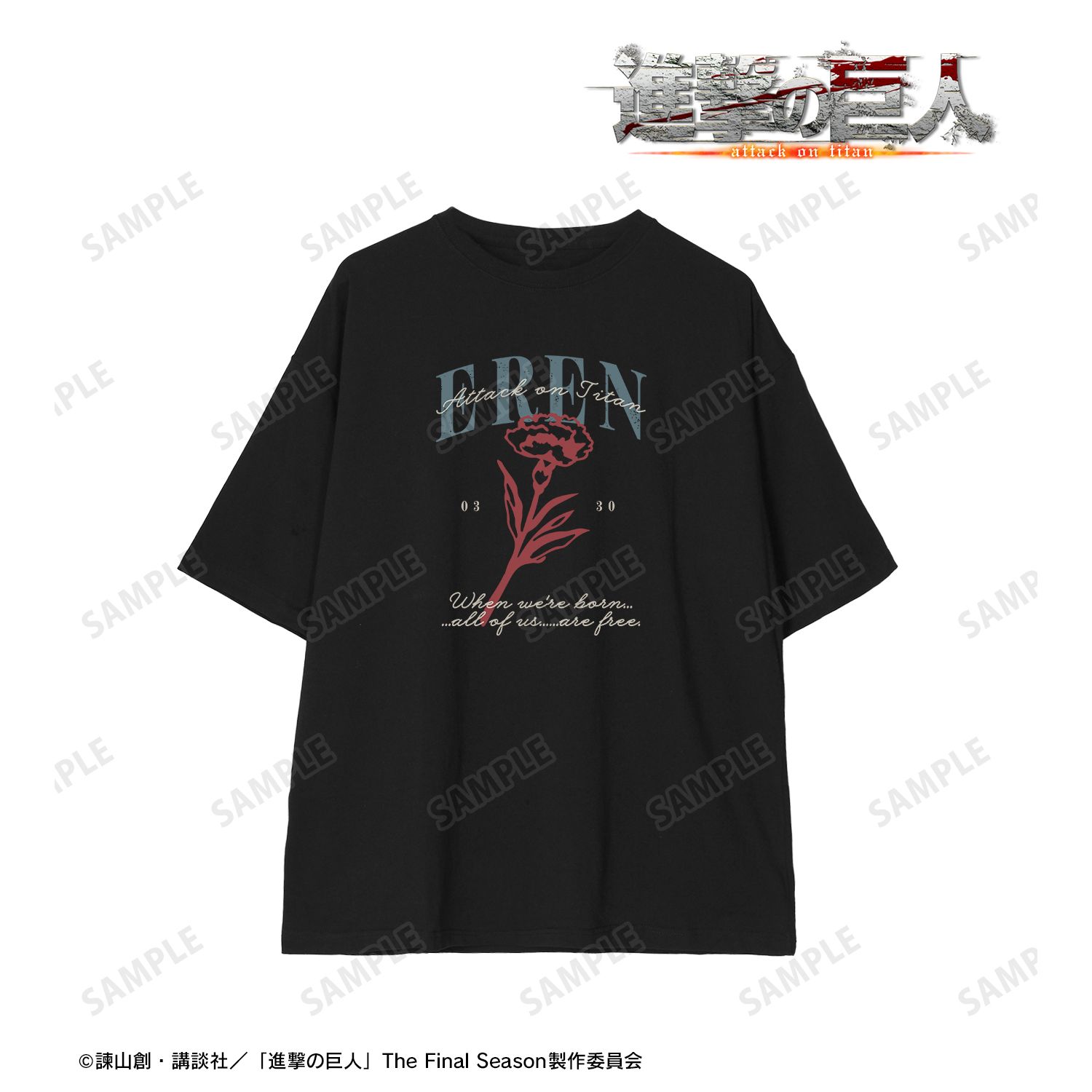 TVアニメ『進撃の巨人』 エレン ar-Unity BIGシルエットTシャツユニセックス(サイズ/L) 画像 2 | AniSmile