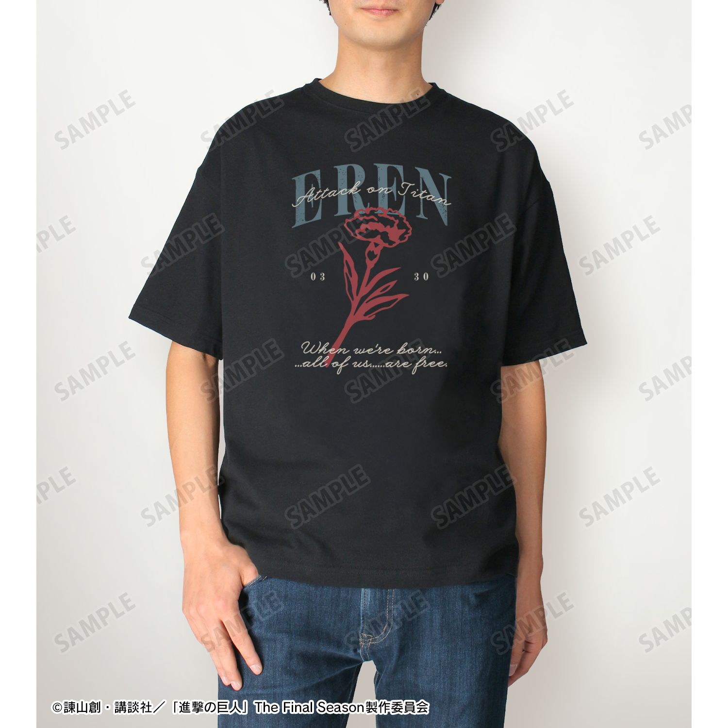 TVアニメ『進撃の巨人』 エレン ar-Unity BIGシルエットTシャツユニセックス(サイズ/XL) 画像 4 | AniSmile