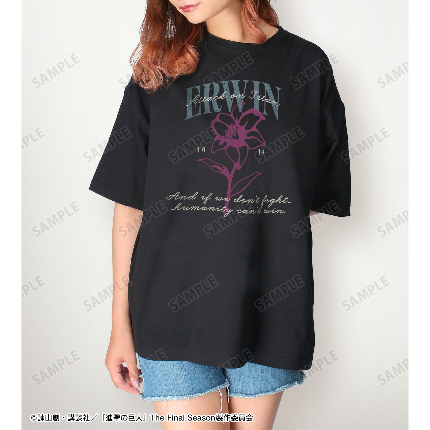 TVアニメ『進撃の巨人』 エルヴィン ar-Unity BIGシルエットTシャツユニセックス(サイズ/S) 画像 5 | AniSmile
