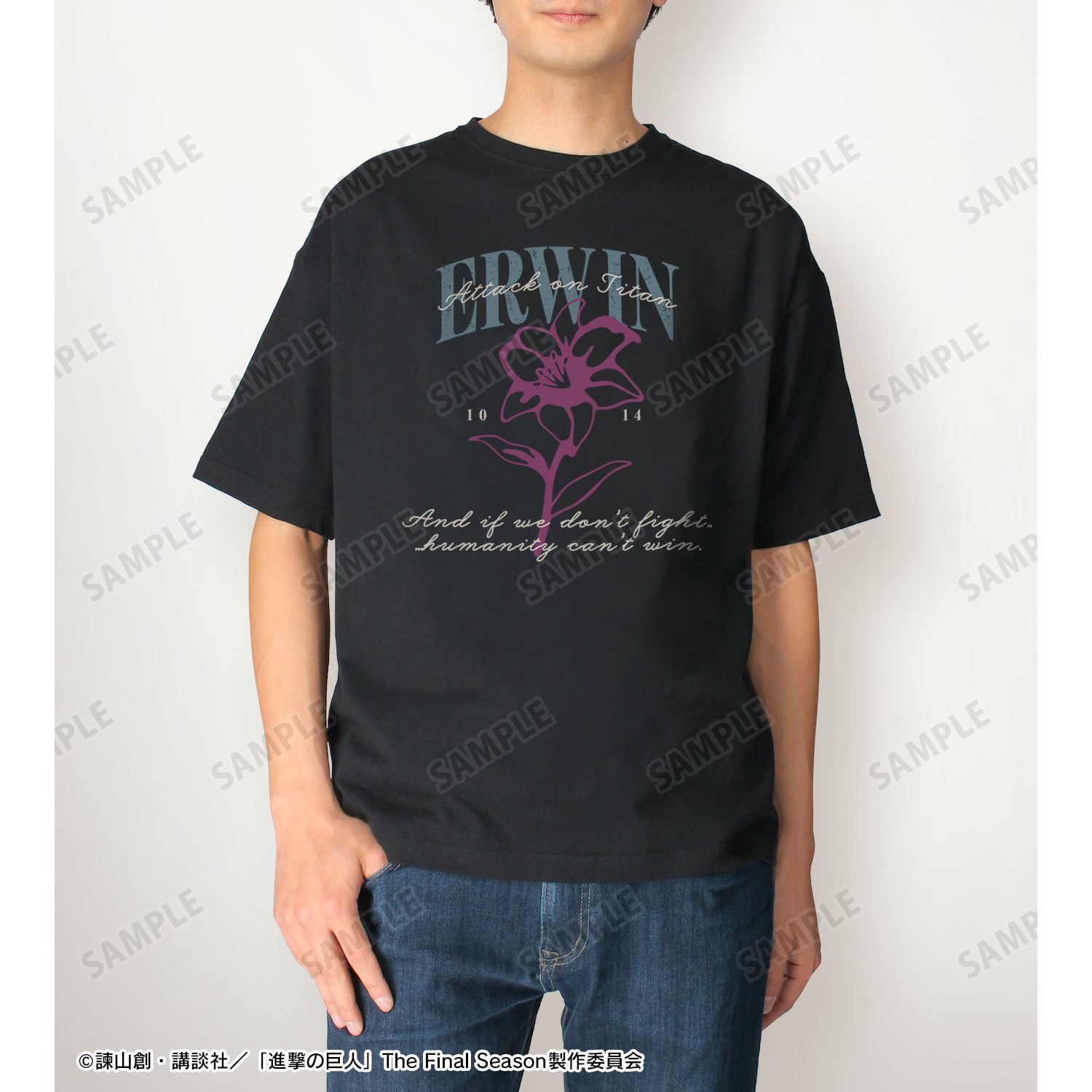 TVアニメ『進撃の巨人』 エルヴィン ar-Unity BIGシルエットTシャツユニセックス(サイズ/L) 画像 4 | AniSmile
