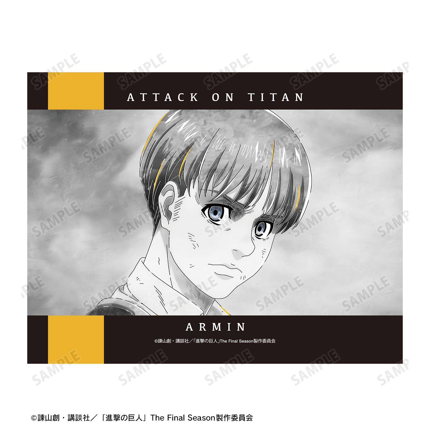 TVアニメ『進撃の巨人』 アルミン Ani-Art BLACK LABEL 第2弾 F0号キャンバスボード 画像 2 | AniSmile