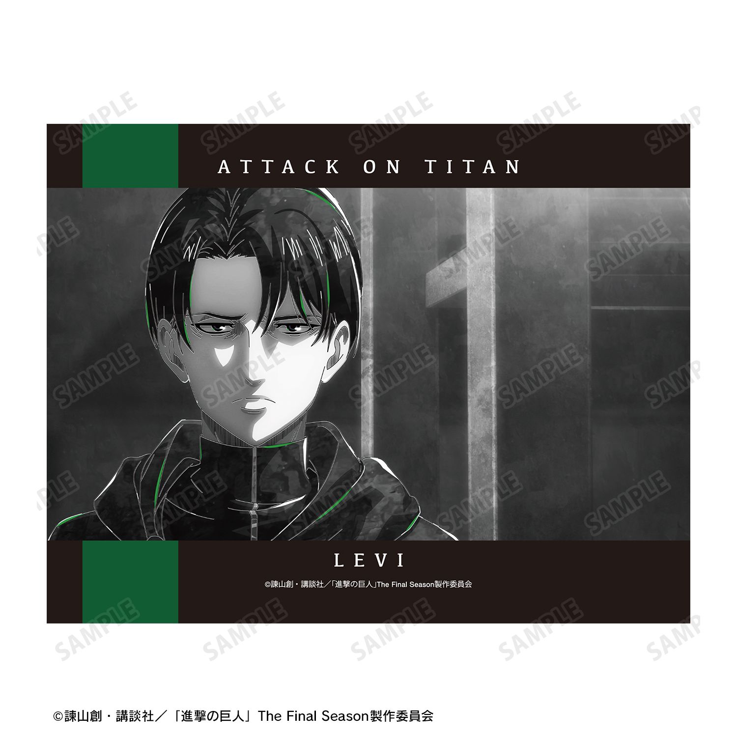 TVアニメ『進撃の巨人』 リヴァイ Ani-Art BLACK LABEL 第2弾 F0号キャンバスボード 画像 3 | AniSmile