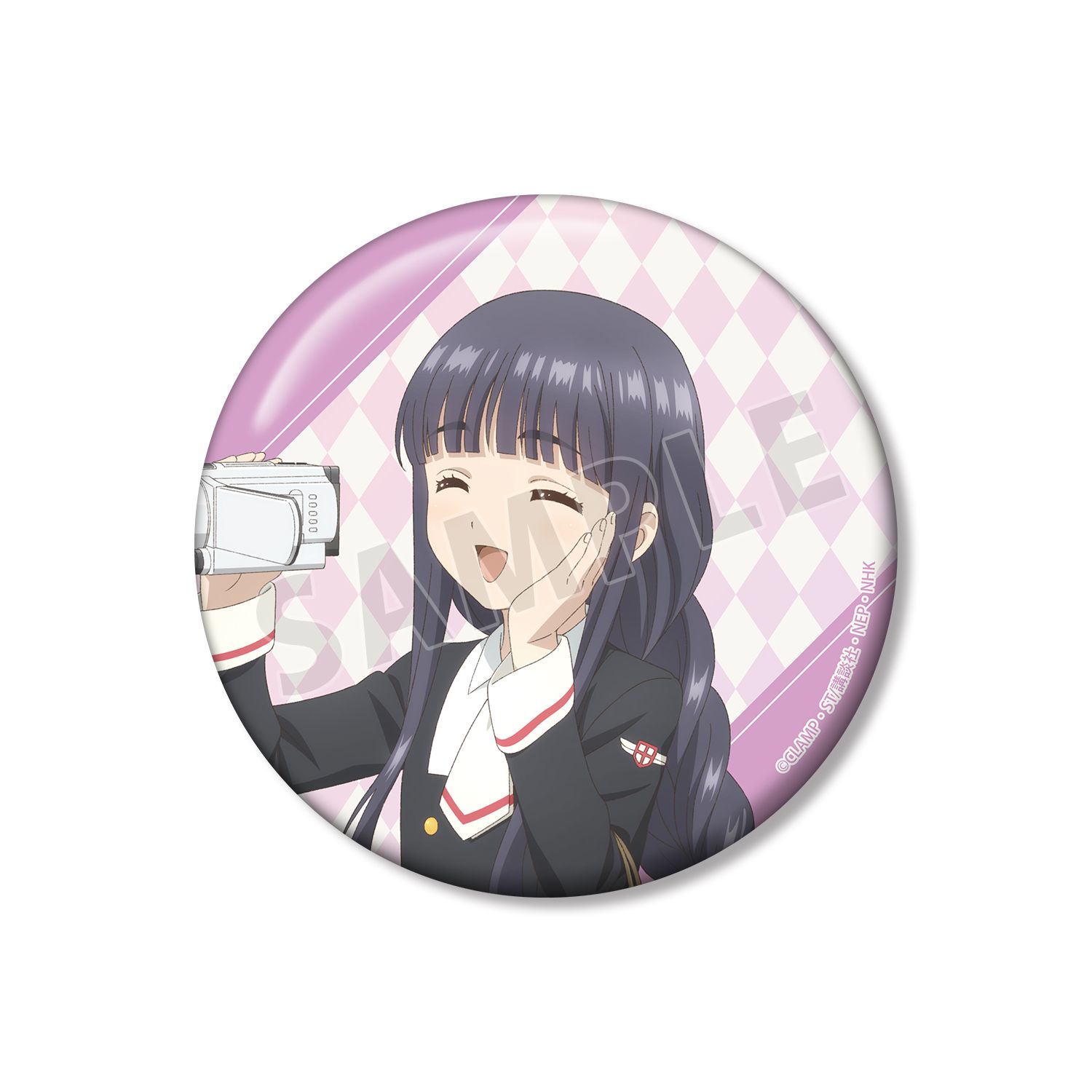 カードキャプターさくら クリアカード編 描き下ろし 大道寺 知世 みんなで旅行ver. 100mm缶バッジ - 公式商品画像 | AniSmile