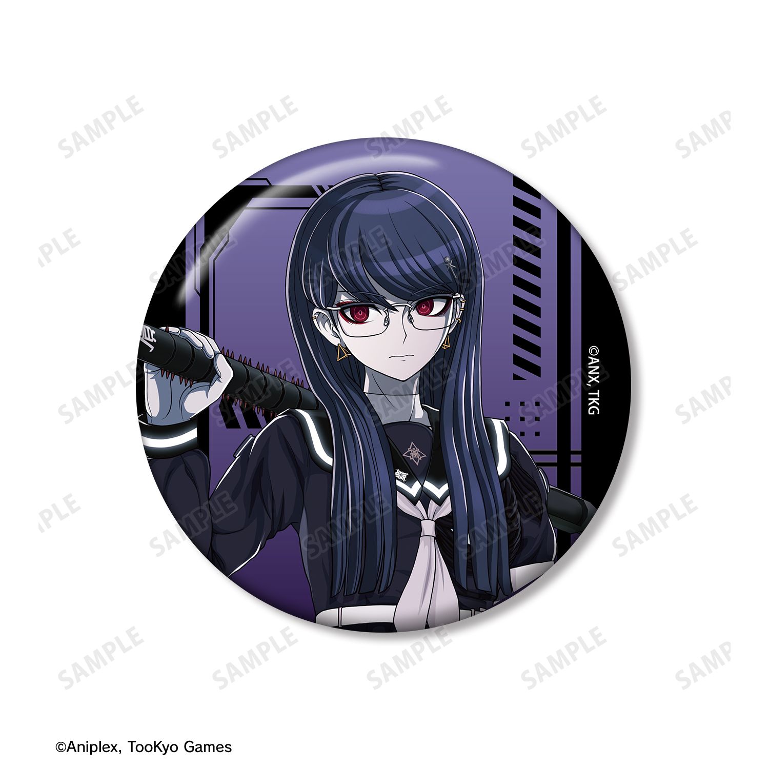 HUNDRED LINE -最終防衛学園- 雫原比留子 推しゴト 75mm缶バッジ2個セット 画像 3 | AniSmile