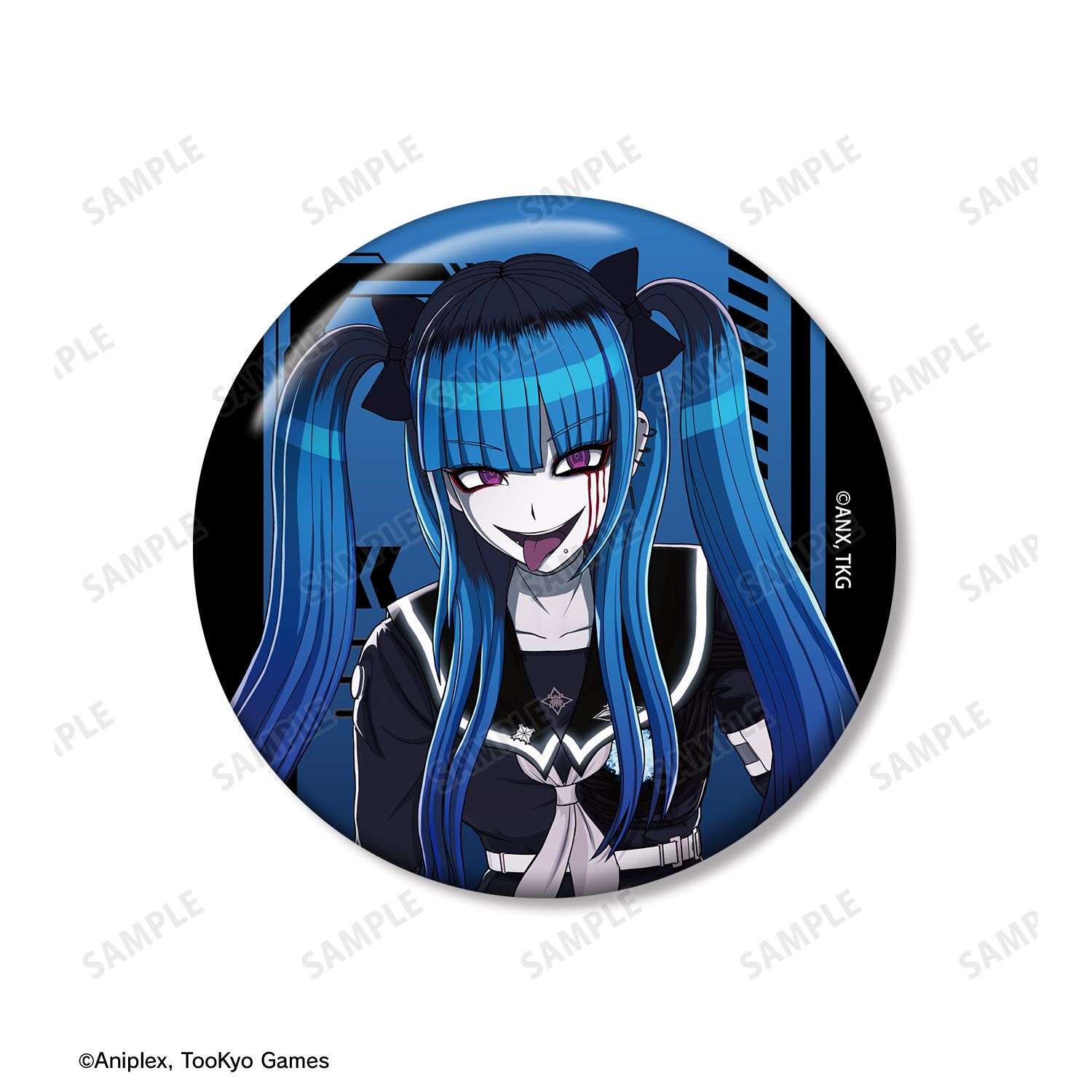 HUNDRED LINE -最終防衛学園- 飴宮怠美 推しゴト 75mm缶バッジ2個セット 画像 3 | AniSmile