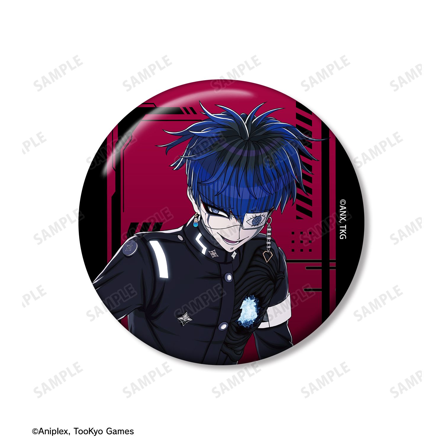 HUNDRED LINE -最終防衛学園- 面影歪 推しゴト 75mm缶バッジ2個セット 画像 3 | AniSmile